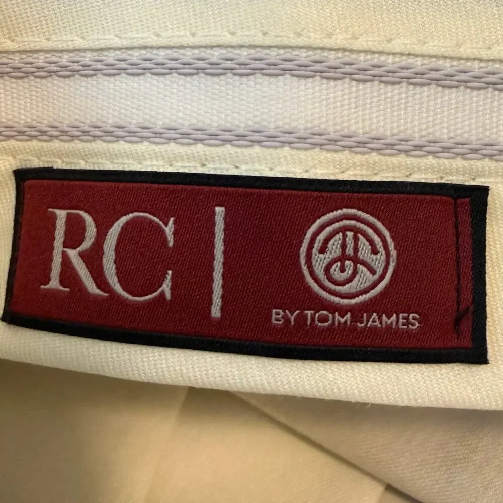 RC Tom James Shorts Flat Front Beige Brown Mens 40